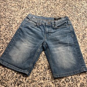Boys Blue Jean Shorts, Size 8
